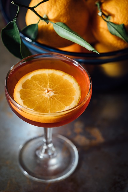 Artfully crafted cocktail